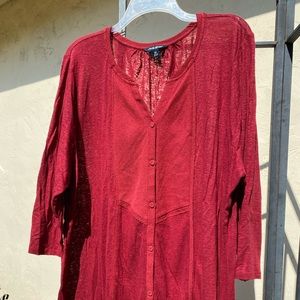 3x Lucky Brand Red Blouse